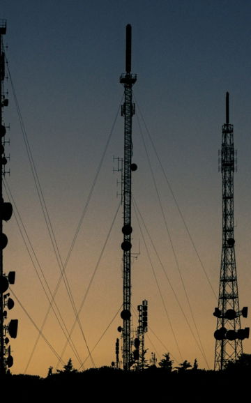 black-towers-during-sunset.jpg black towers during sunset